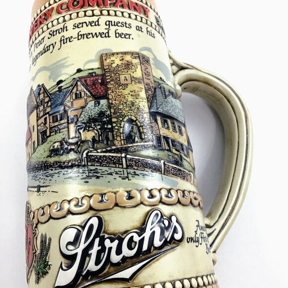 VTG The Stroh Brewery Co. Beer Stein (Ceramarte Brazil) - Heritage Series II - Picture 5 of 6